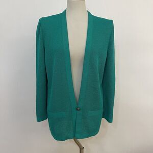 Castleberry Women's Cardigan Knit Sweater Medium Large Green‎